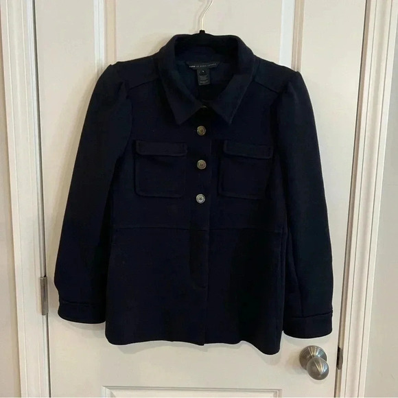 Marc Marc Jacob’s women’s jacket large wool blend navy blue - Picture 1 of 6
